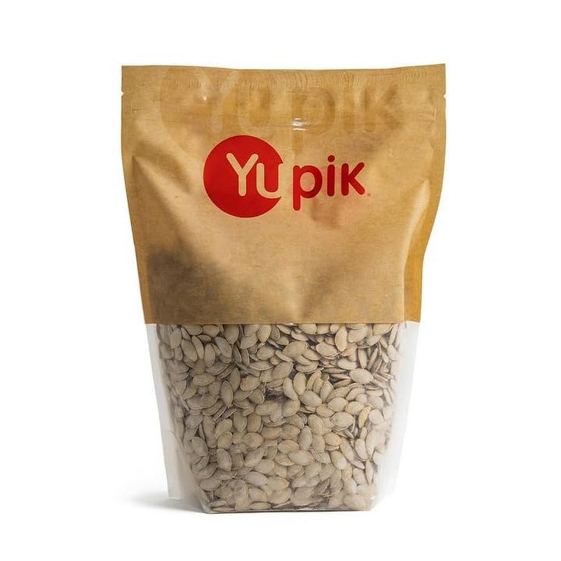 Yupik Semi-Salted Pumpkin Seeds, In Shell, 1 lb (16 oz), Gluten-Free, Kosher, Vegan, Lightly Seasoned with Sea Salt, Plant-Based Protein, Source of Fiber, Healthy Snacks - Image 1